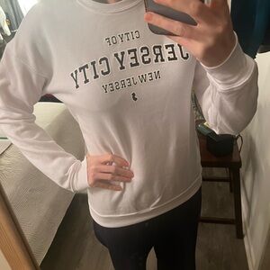 White Jersey City Sweatshirt